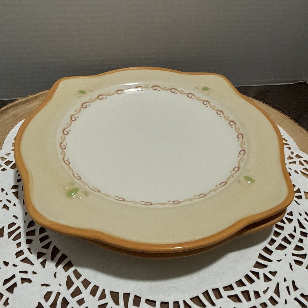 Pfaltzgraff Villa Della Luna Salad Plates Set Of 2 8" Jana Kolpen Mary Tiegreen